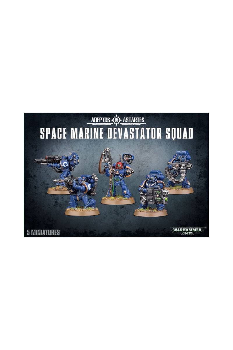 Warhammer 40K &ndash; Squadra Devastator Space Marine Con Heavy Bolter &ndash; Bits Nuovi